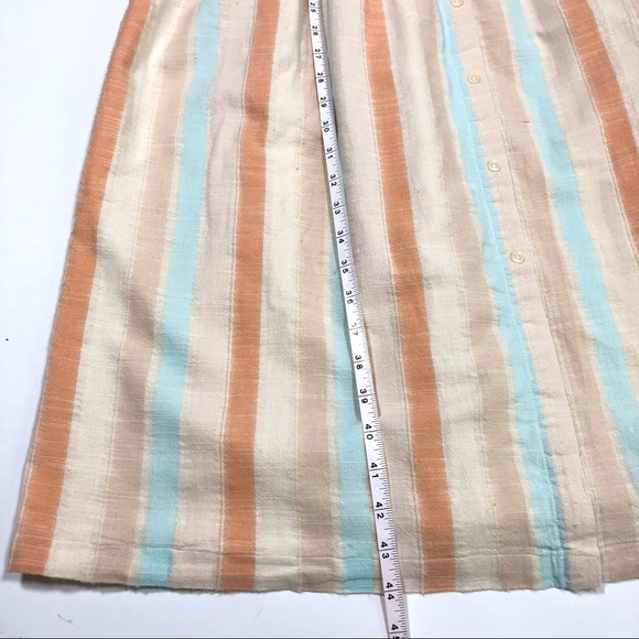 NWT 👗BP Button Front Stripe V Neck Dress Size M - Picture 16 of 16